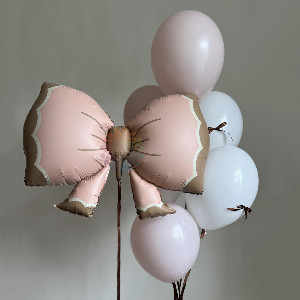 Set of balls pink bow with delivery Novosibirsk