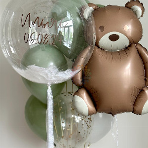 Teddy bear in the sky with delivery Novosibirsk