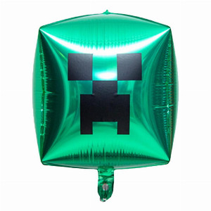 Emerald Cube Balloon Figure with delivery Novosibirsk