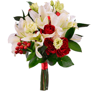 Bride's bouquet "Happy day" with delivery Novosibirsk