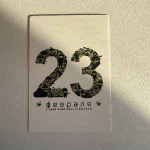 February 23rd Card with delivery Novosibirsk