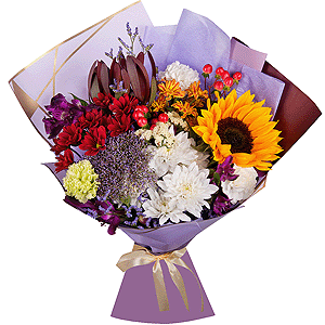 Bouquet of autumn flowers with delivery Novosibirsk