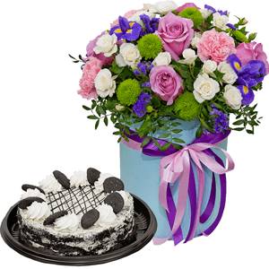 Venus with cake with delivery Novosibirsk