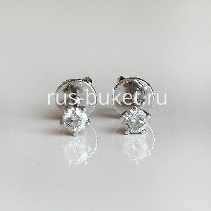 Stud Earrings With 0.4 Carat Diamonds with delivery Novosibirsk
