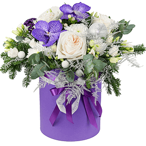 Silver snowflake with delivery Novosibirsk