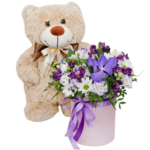 Air castle with teddy bear with delivery Novosibirsk