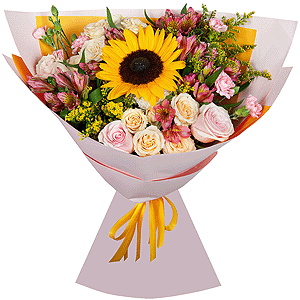 Букет "Осенний пейзаж" с доставкой в Новосибирске