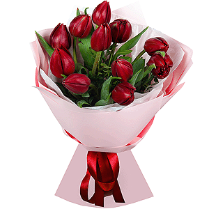 Bouquet of Red Tulips with delivery Novosibirsk