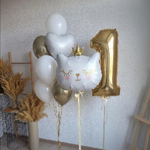 Balloon Set "Cat's Joy" with delivery Novosibirsk