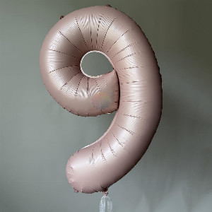 Foil Number "Pink 9" with delivery Novosibirsk