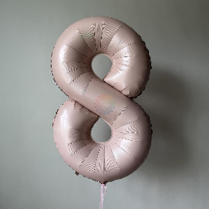 Foil Number "Pink 8" with delivery Novosibirsk