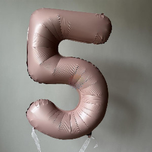 Foil Number "Pink 5" with delivery Novosibirsk