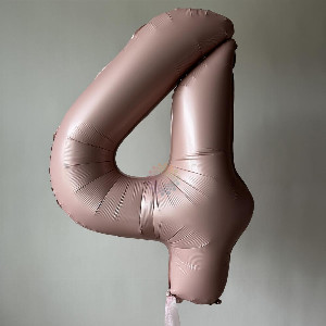 Foil Number "Pink 4" with delivery Novosibirsk