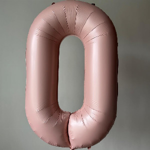 Foil Number "Pink 0" with delivery Novosibirsk