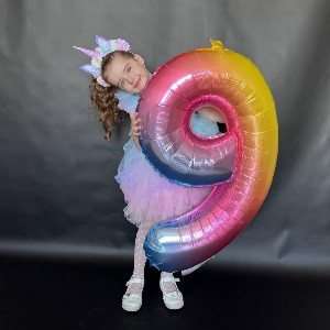 Figure Balloon "Gradient 9" with delivery Novosibirsk