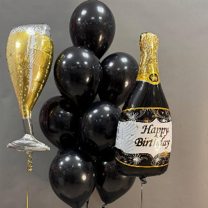 Balloons for the girl "Festive fountain" with delivery Novosibirsk