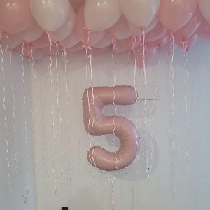 Balloons for the girl "Pink cloud" with delivery Novosibirsk