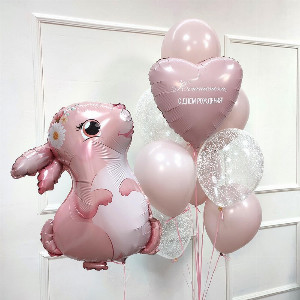 Charming Bunny Balloon Set with delivery Novosibirsk