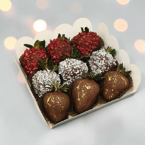 Chocolate Strawberries "Golden Raspberry" with delivery Novosibirsk