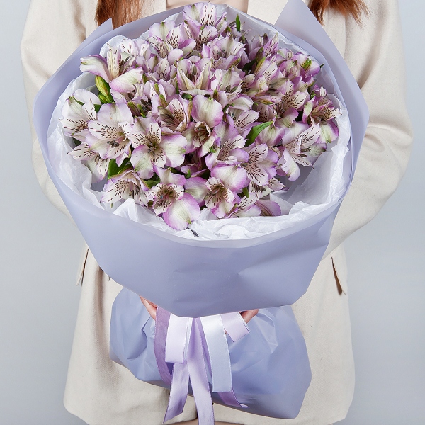 Alstromeria lilac, purple - 15, Wrapping Paper